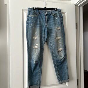 WHBM capri jeans Girlfriend size 4